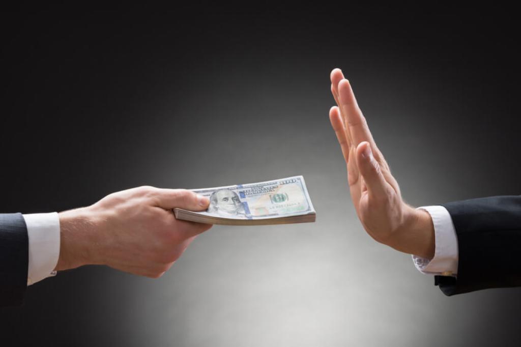 Refus d'un pot-de-vin