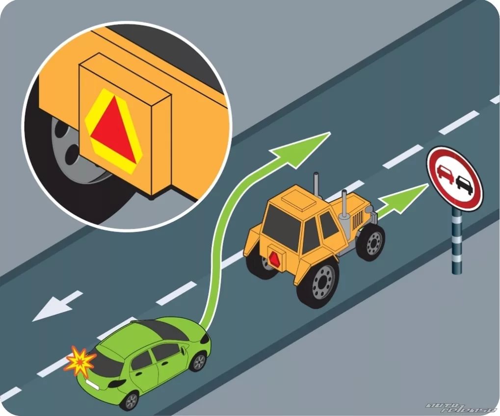 Dépasser un véhicule à basse vitesse