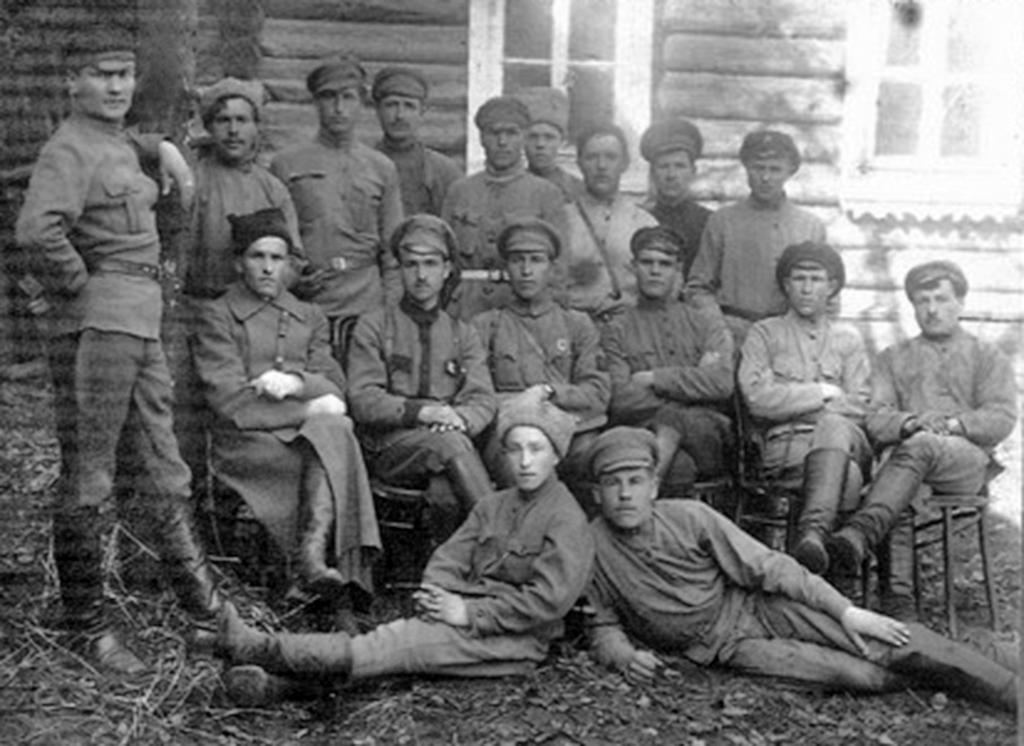 March 1920, the Belarusian city of Propoisk (now Slavgorod), a group of paints of the 115th separate battalion of the VOKhR troops of the NKVD of the RSFSR.
