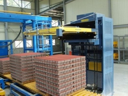 production of paving slabs