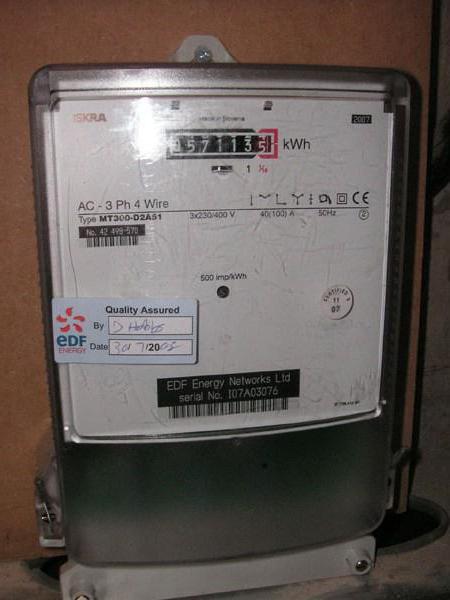 installation of electricity meters