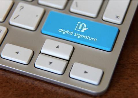 certificat de clé de signature numérique
