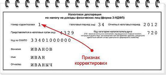 exemple de déclaration révisée