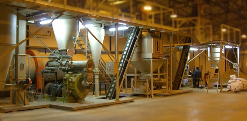 chaîne de production de granulés de bois