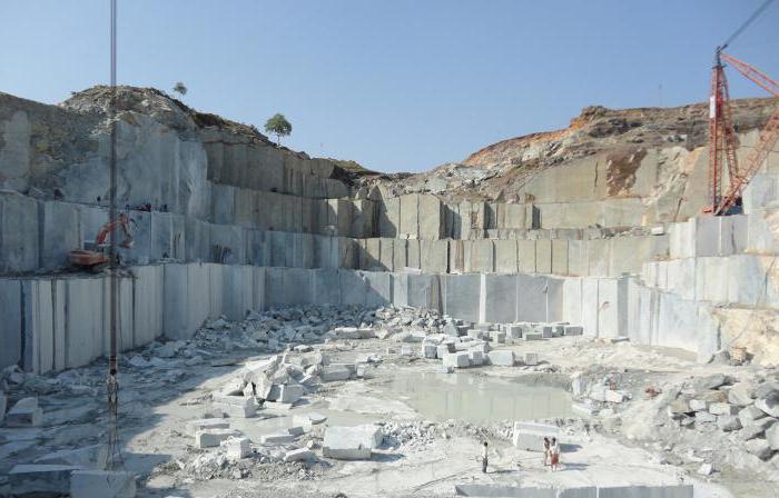 Exemples de concept minéral commun