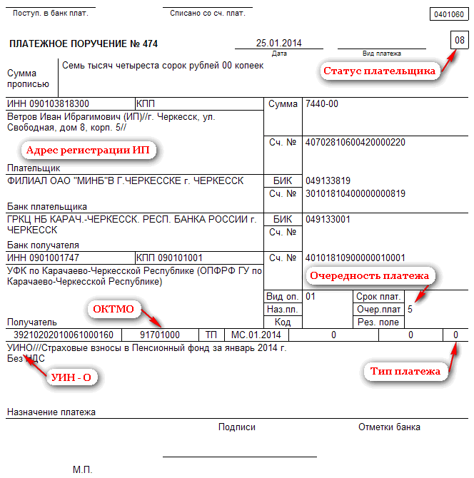 payment order payment purpose sample