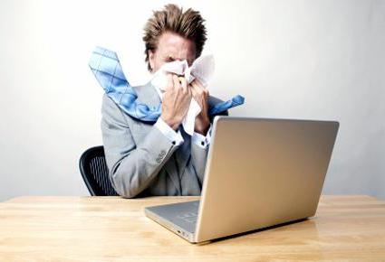 employé est tombé malade pendant ses vacances