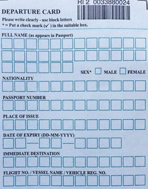 Exemple de carte de migration égyptienne