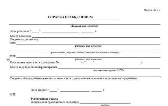 duplicata de l'acte de naissance du bureau d'enregistrement