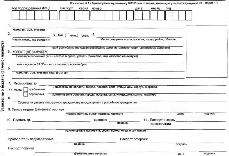 Demande de remplacement de passeport