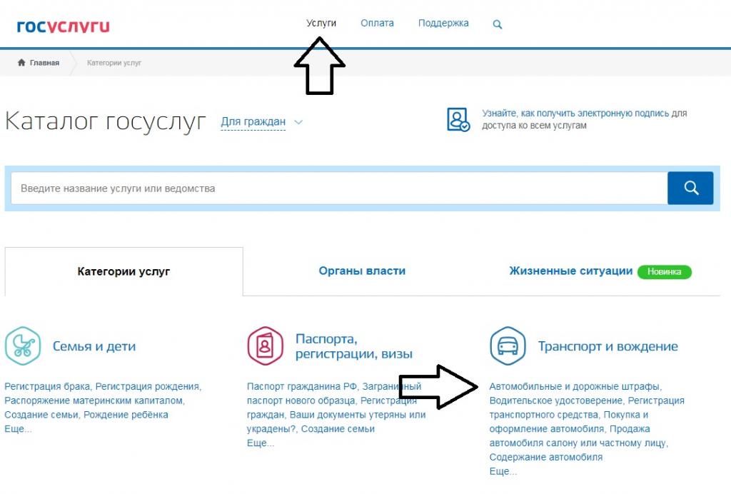 Services gouvernementaux et pénalités