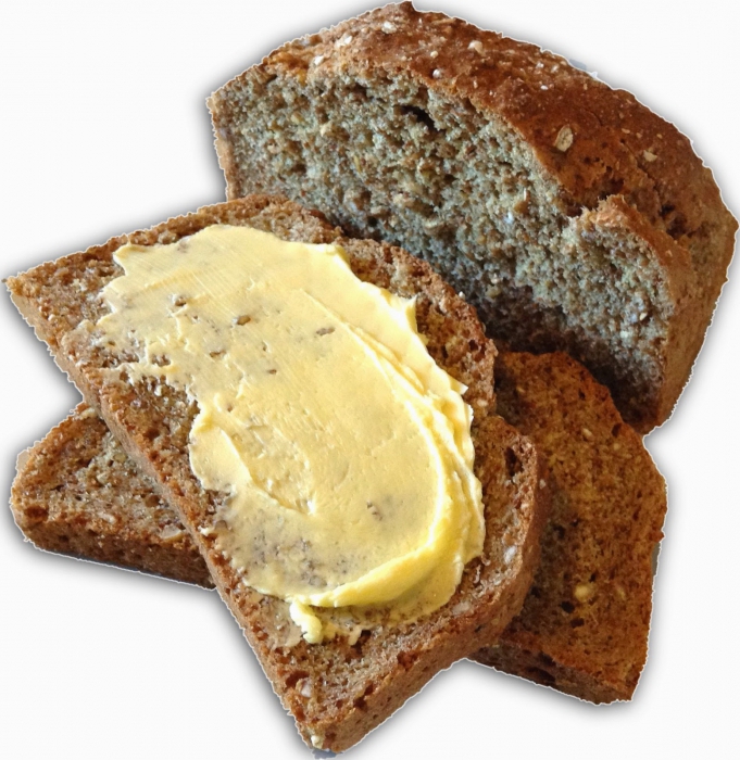Seller in a bread stall