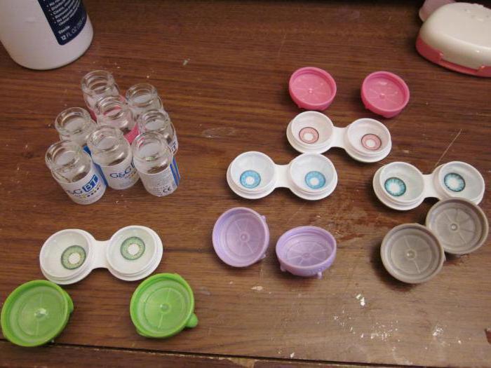 lentilles colorées pour les yeux