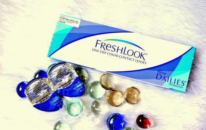 un jour lentilles colorées