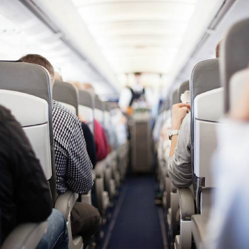 en attente dans l'avion