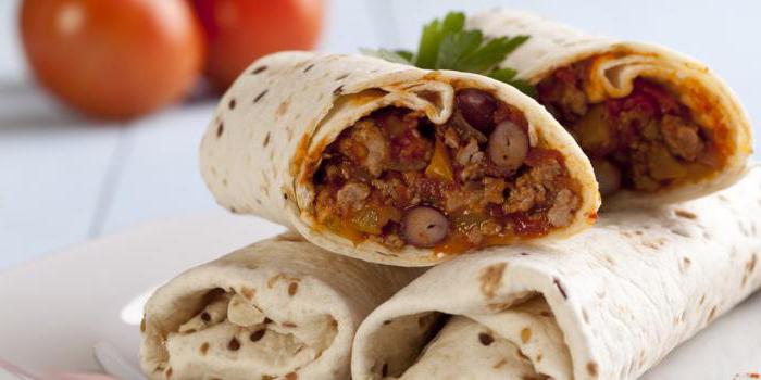 recette de burrito avec photo à la maison