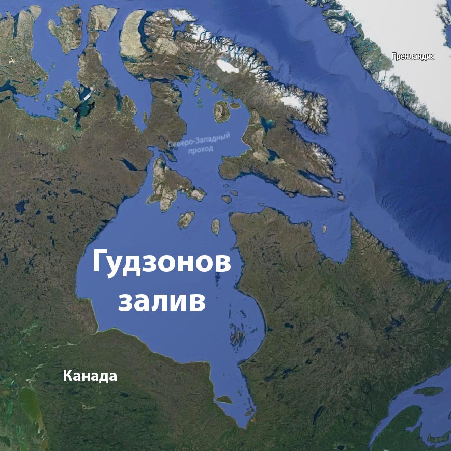 Carte de la baie d'Hudson