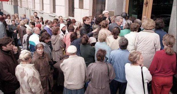 quand il y avait un défaut en Russie en 1998