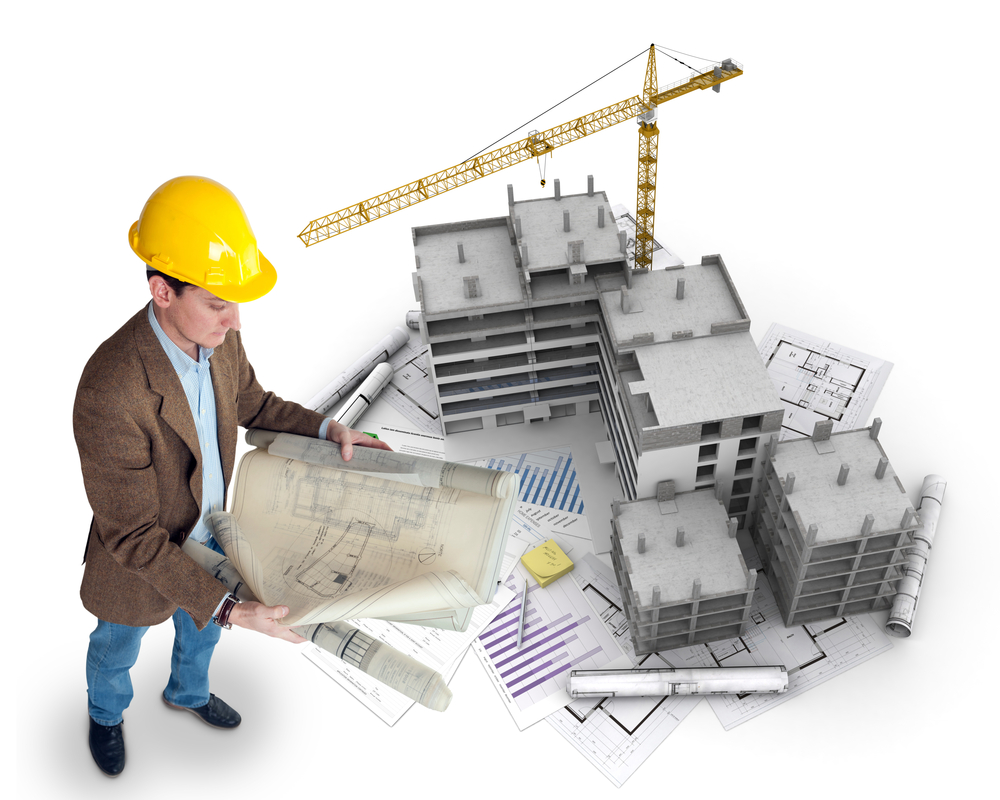 Homme et modèle de construction