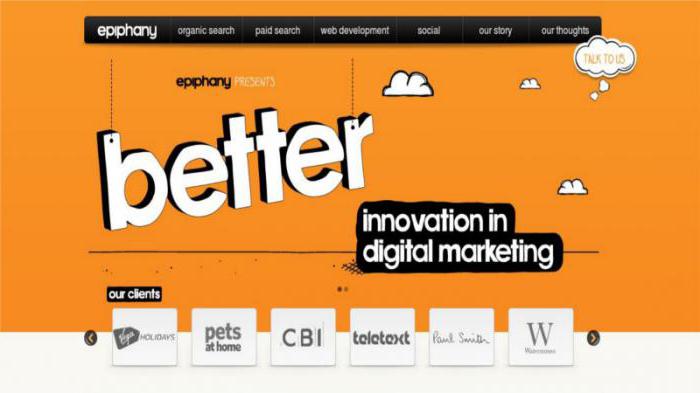 Page de destination. Modèle