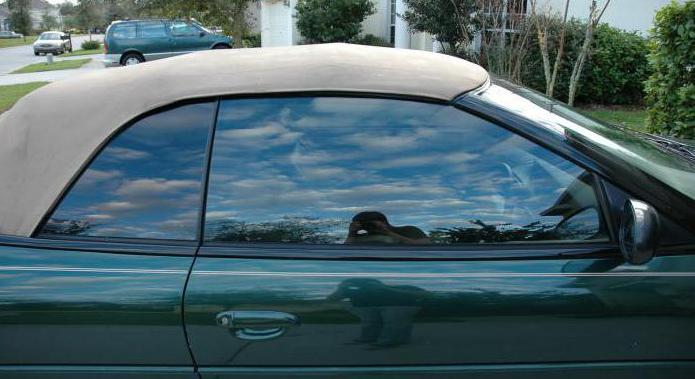 système de teinte de vitre avant