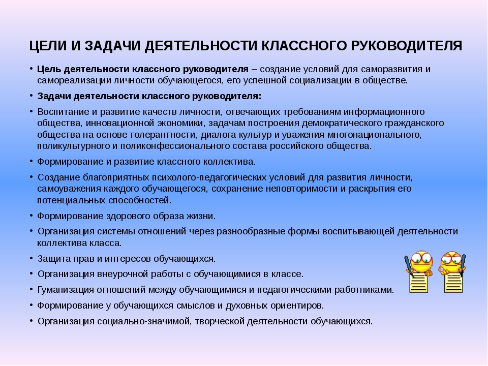 ce que le professeur de classe fait