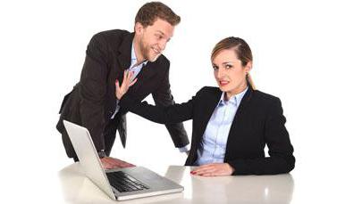 pour l'article de harcèlement