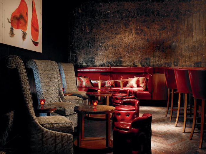 types de bars dans un hôtel