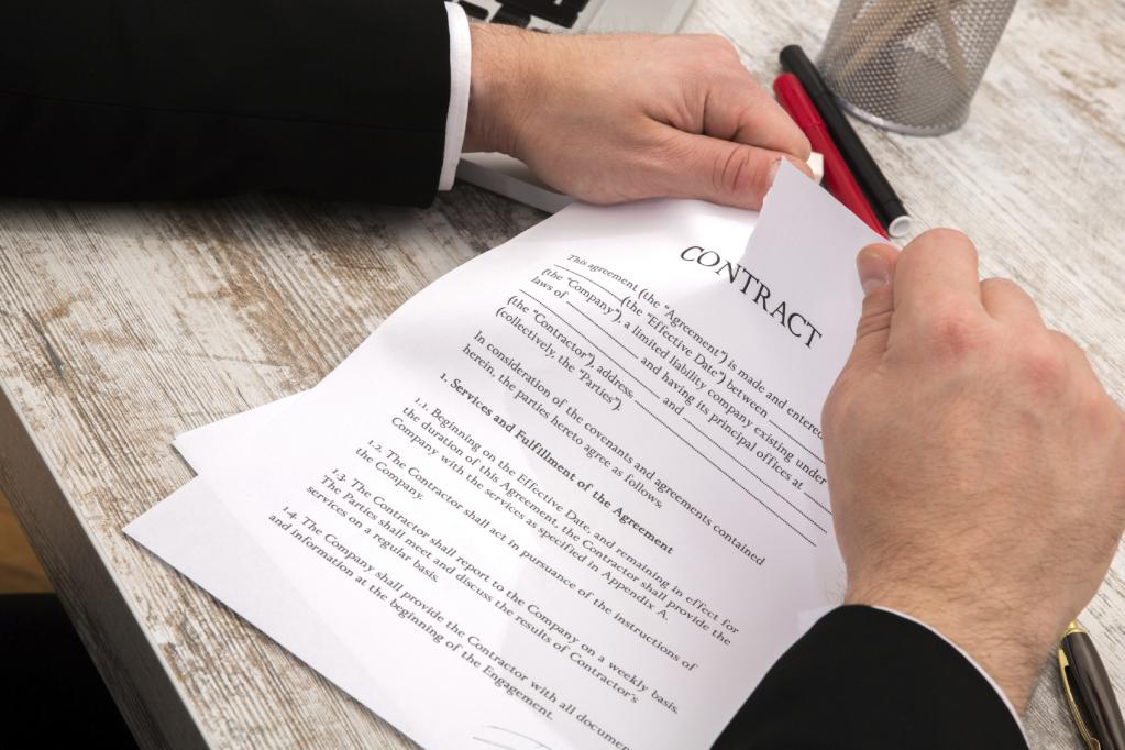 contract features of the conclusion of the amendment termination