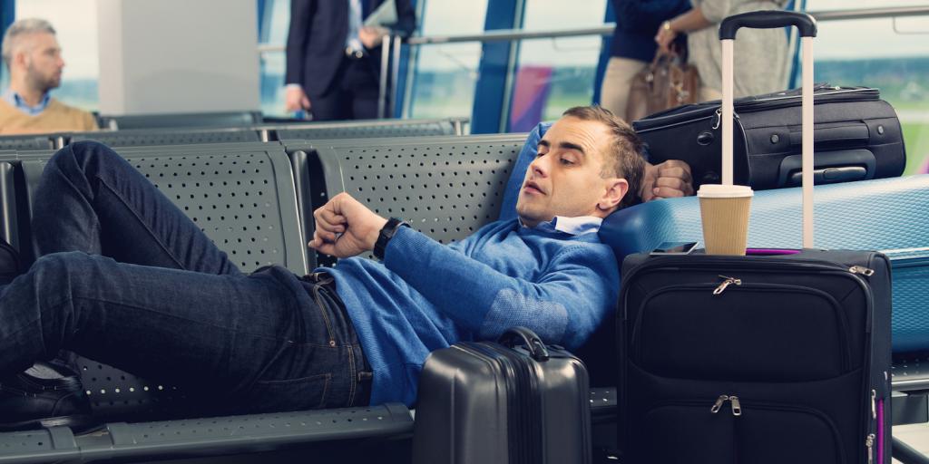 retard de vol pour les passagers pendant 3 heures