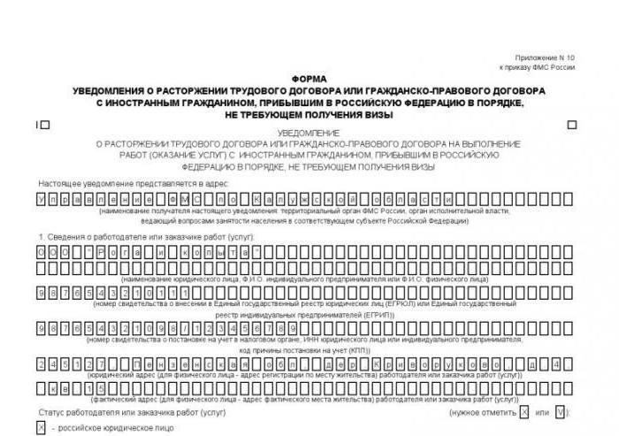 licenciement auprès d'un citoyen étranger
