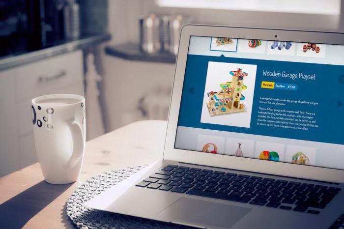 concept de développement de magasin en ligne