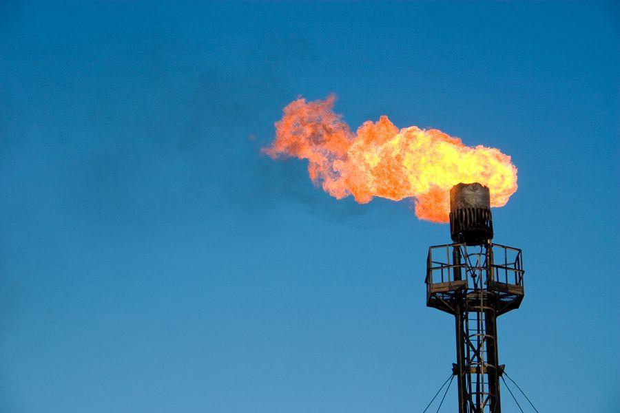 torche de pétrole et de gaz