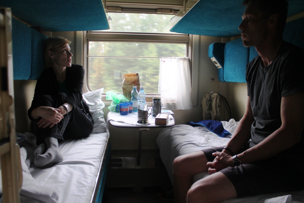 Coupe dans le train international Moscou - Beijing