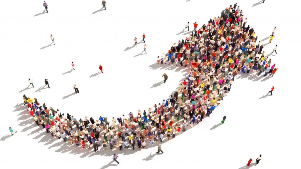 les gens se sont rassemblés