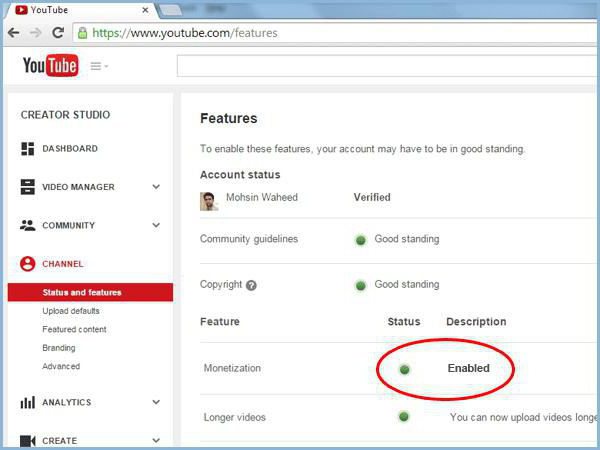 comment retirer de l'argent de youtube sur une carte