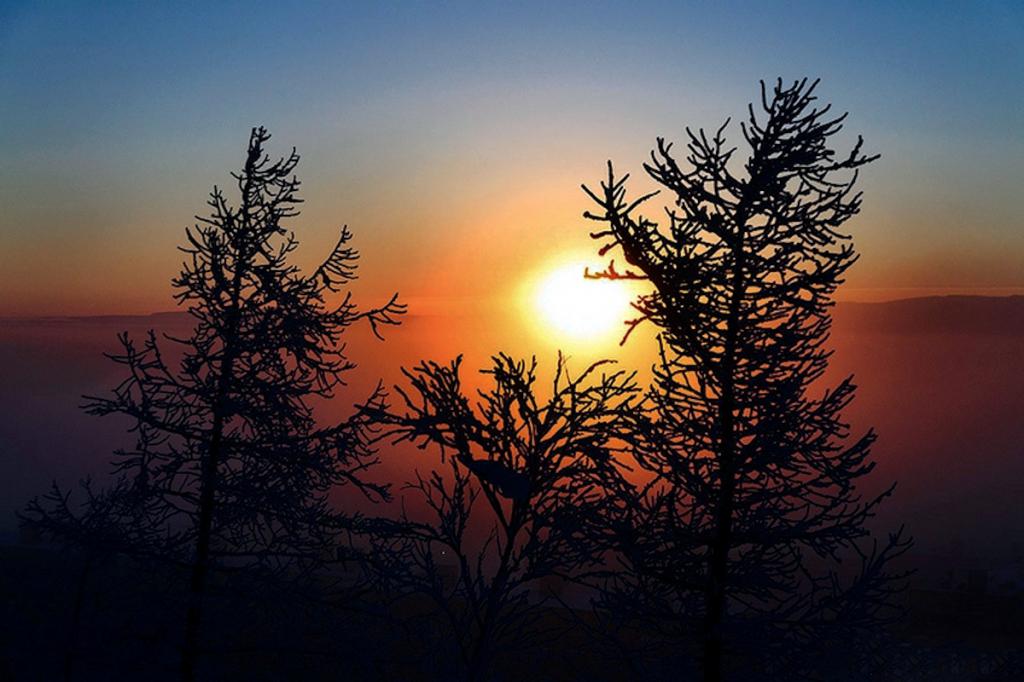 Coucher de soleil polaire