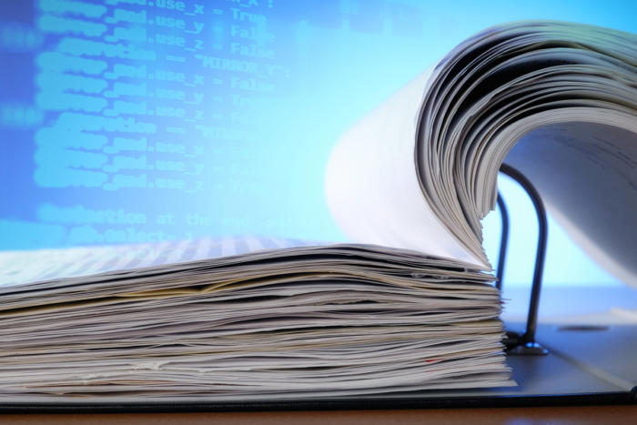 sections de la documentation de conception