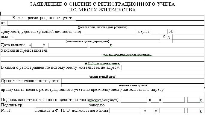 désinscription au lieu de résidence