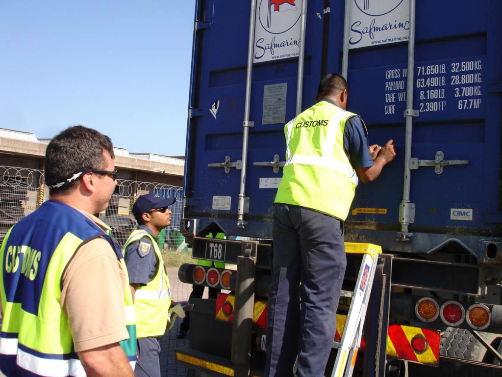 Déchargement douanier