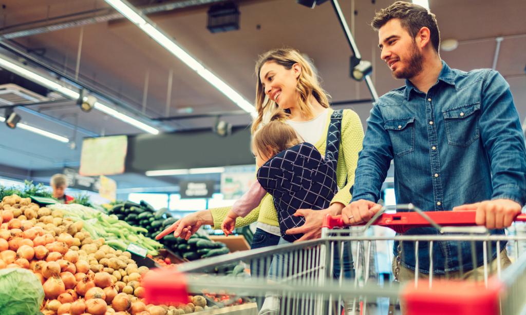 Les acheteurs au magasin