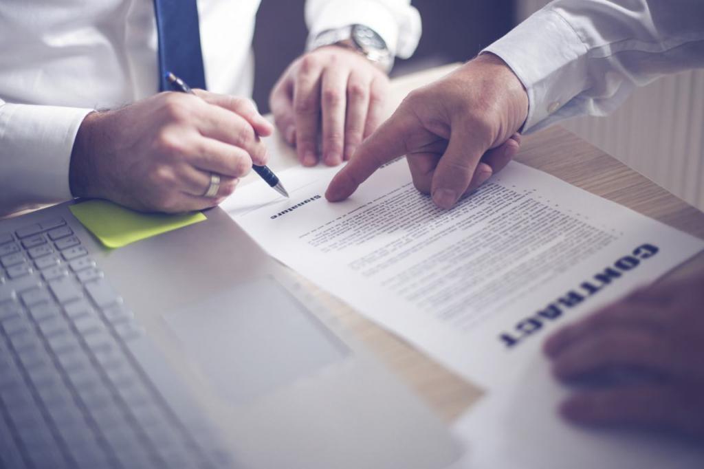 Signature des documents d'expédition