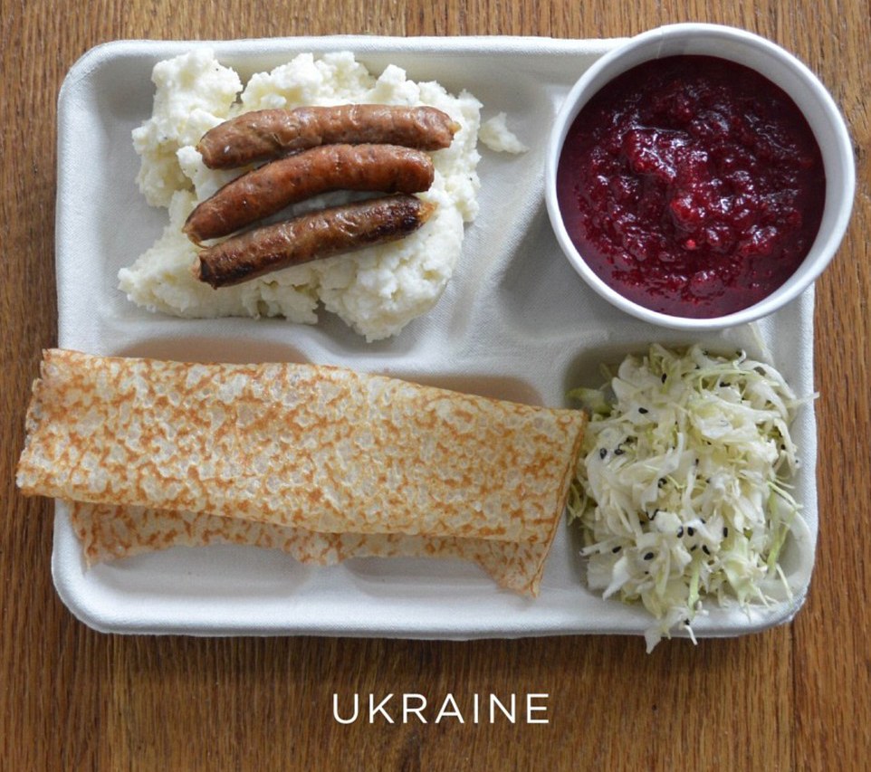 Petit déjeuner à l'école ukrainienne
