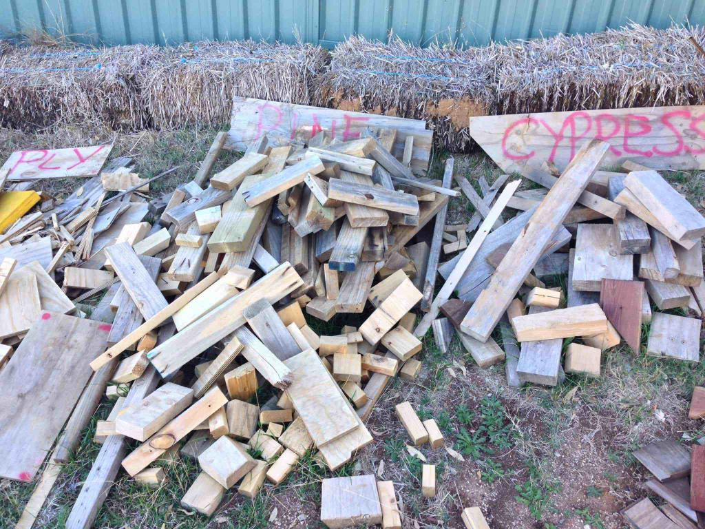 stockage temporaire des déchets de construction