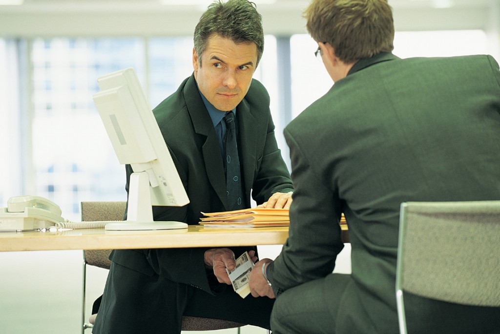 Donner un pot-de-vin