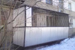 construction d'un balcon au rez-de-chaussée