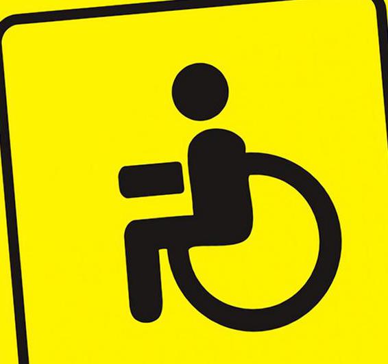 signe de personne handicapée