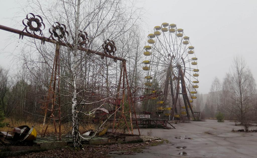 L'attraction abandonnée de Tchernobyl
