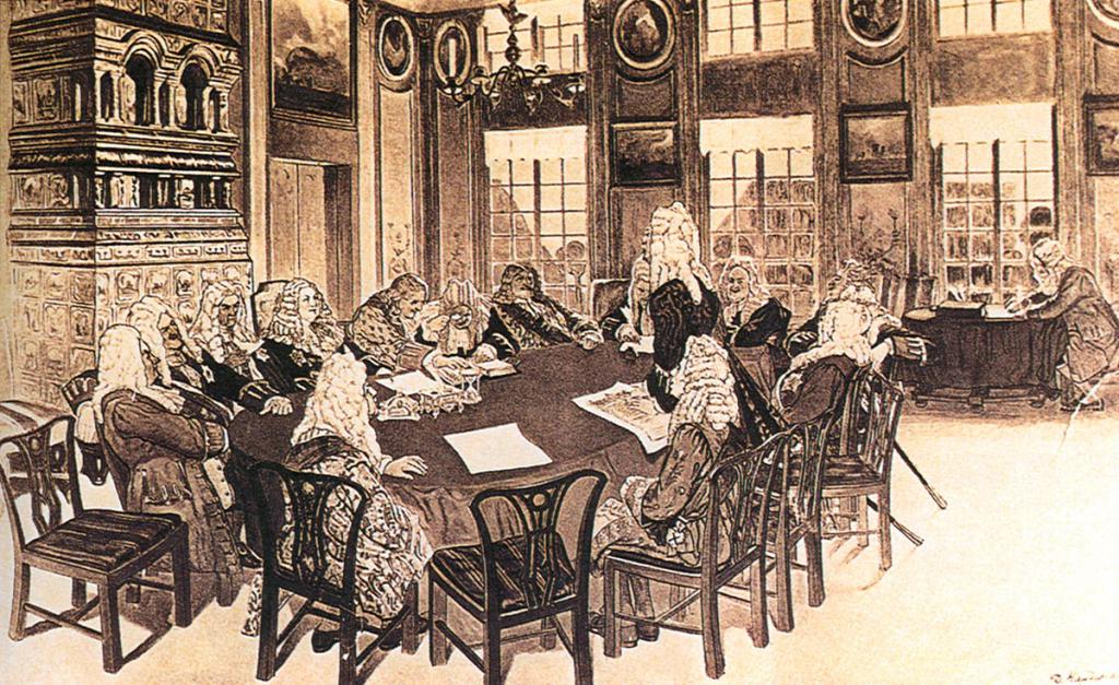 La réunion du principal magistrat sous Pierre