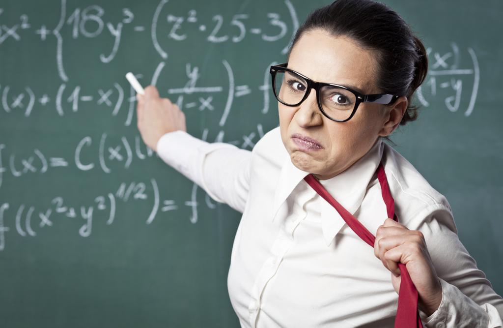 Professeur très en colère